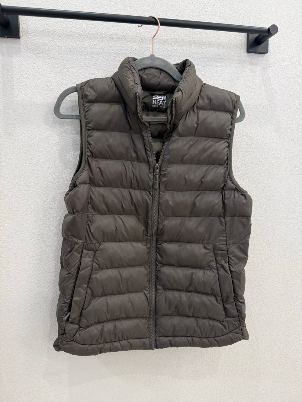 Lightweight Puffer Vest - Dark Olive